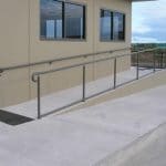 Powdercoated Aluminium Disabled Ramp Balustrades - Privacy screens gallery in Yarrawonga, NT